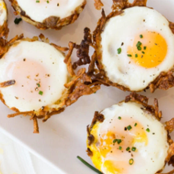 Sausage, Cheese and Hash Brown Cups